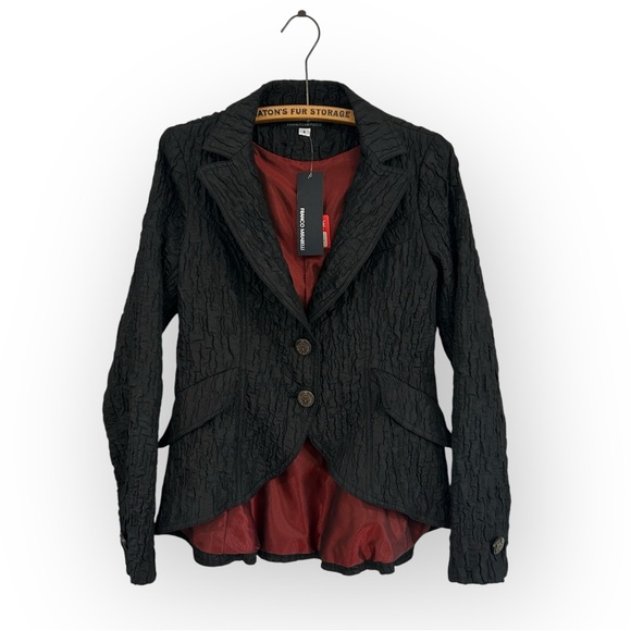 NWT Franco Mirabelli Plissé Statement Evening Jacket - Picture 10 of 14